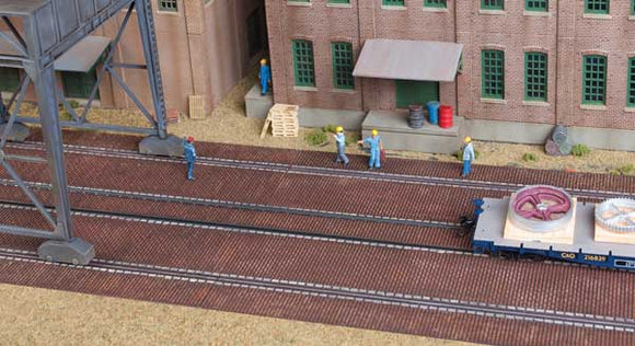 933-4097  -  Brck Crnwy Base/Street 3/ - HO Scale