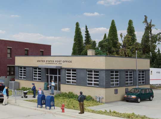 933-4200  -  Brick Post Office Kit - HO Scale