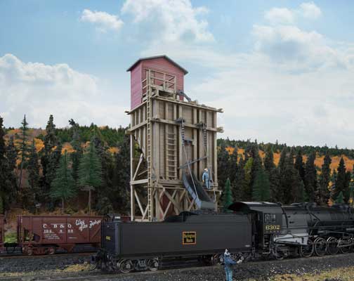 933-4202  -  Sml Wood Coaling Station - HO Scale