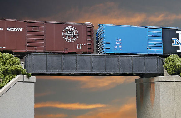 933-4501  -  Sngl-Trk Thru Grd Brg 50' - HO Scale