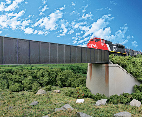933-4503  -  Sngl-Trk Thru Grd Brg 90' - HO Scale