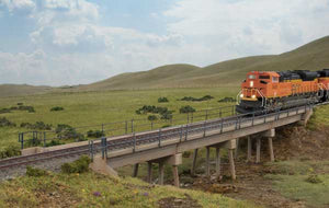 933-4591  -  Mdrn Shrt Cncrt Rlrd Brdg - HO Scale