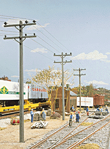 949-4120  -  Elect Utility Poles 24/ - HO Scale