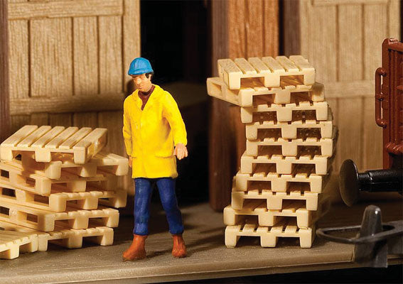 949-4129  -  Wood Pallets 12/ - HO Scale