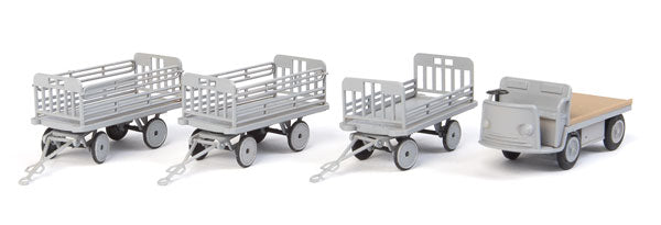 949-4141  -  Bag Tractor & Trailers - HO Scale