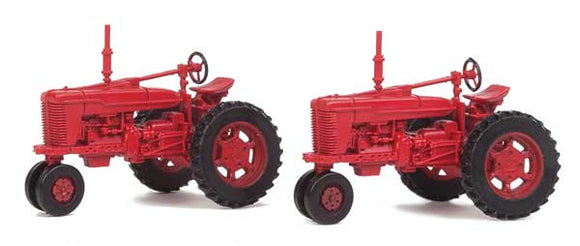 949-4160  -  Farm Tractor Red 2/ - HO Scale