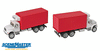 949-11391  -  Intl 4900 2-Axl Rfr Wh/Rd - HO Scale