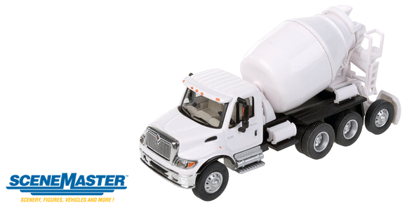 949-11678  -  Intl 7600 3-Ax Cement Wht - HO Scale