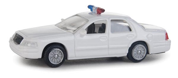 949-12024  -  FORD Crwn Vic Police Wht - HO Scale