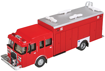 949-13802  -  Haz-Mat Fire Truck Red - HO Scale