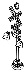 235-913  -  Crossing Signal w/LEDs - HO Scale