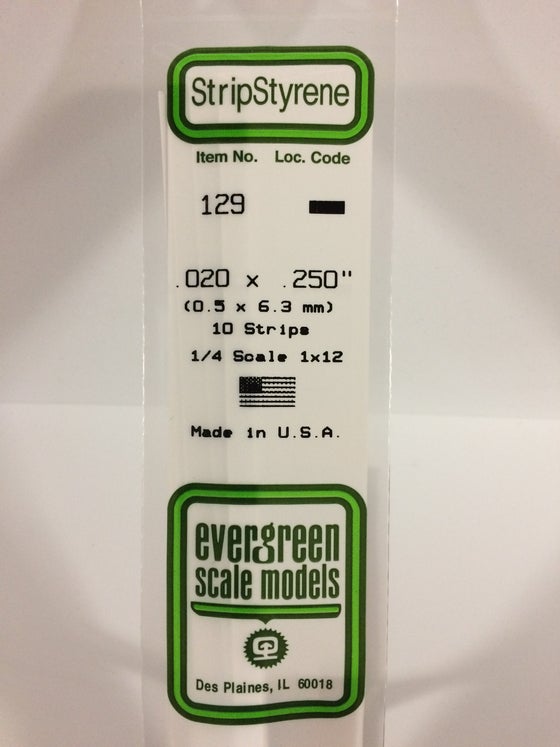269-129  -  Styr strip .020x.250" 10/