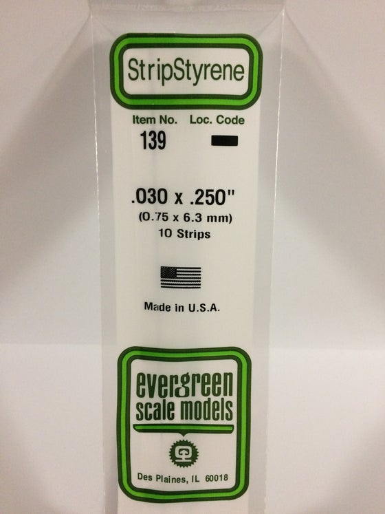 269-139  -  Styr strip .030x.250" 10/
