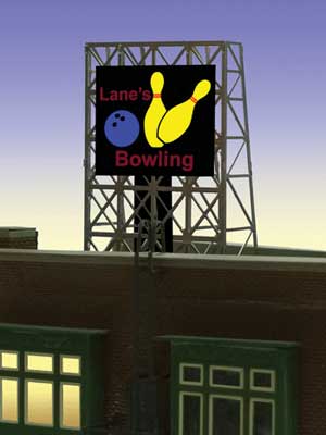 502-338955  -  Bowling Rooftop Sign
