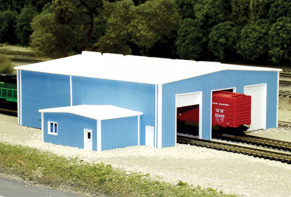 541-8014  -  The Shops 70x80' Blue - N Scale