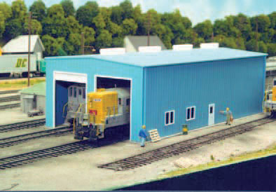 541-8  -  Mdrn 1-/2-Dr Engine House - HO Scale