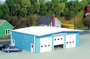 541-19  -  Fire Station Kit - HO Scale