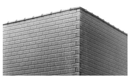 541-1008  -  Cap Tiles Brick/Concrete - HO Scale