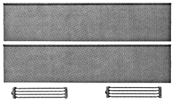 541-1011  -  Prefab whse wall/spout 2/ - HO Scale