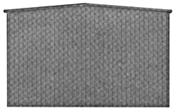 541-1012  -  Prefab whse end 30"w   2/ - HO Scale