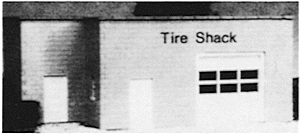 541-5003  -  KB Tire shack/conc blk - HO Scale