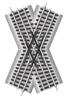 434-612051  -  FasTrack 45-Deg Crossing - O Scale