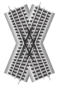 434-612051  -  FasTrack 45-Deg Crossing - O Scale