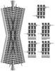 434-612050  -  FasTrack 22.5-Deg Crssng - O Scale