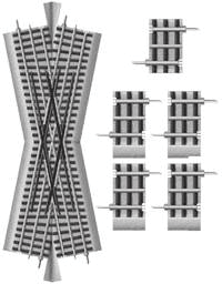 434-612050  -  FasTrack 22.5-Deg Crssng - O Scale
