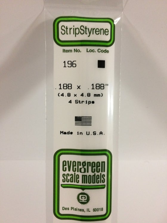 269-196  -  Styr Strip 3/16 x 3/16 4/