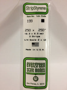 269-199  -  Styr Strip 1/4 x 1/4   3/
