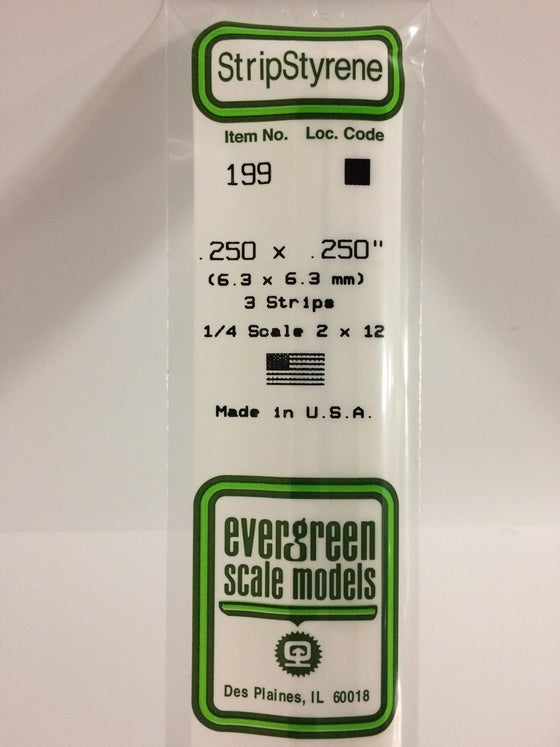 269-199  -  Styr Strip 1/4 x 1/4   3/