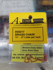116-29217  -  Chain 12" Brass 27 LPI