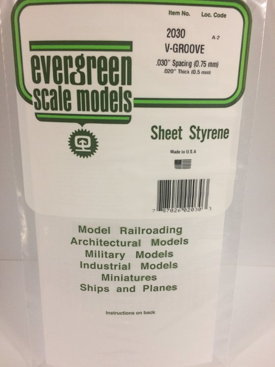 269-2030  -  Siding .020 V-groove .030