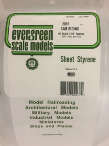 269-2037  -  Passenger car siding .020 - HO Scale