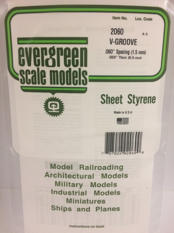 269-2060  -  Siding .020 V-groove .060