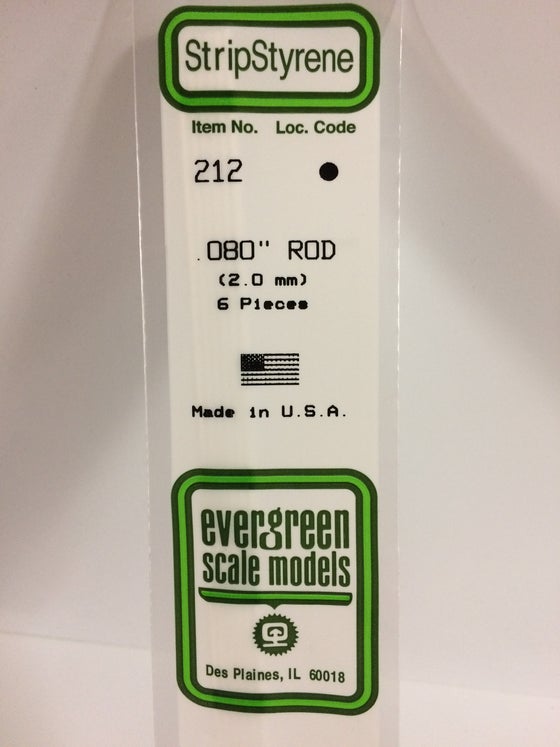269-212  -  Styrene Rod .080