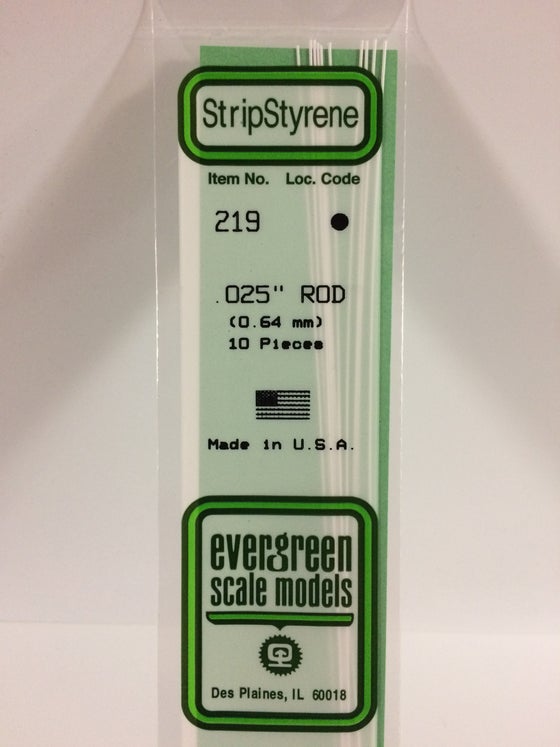 269-219  -  Styrene Rod .025