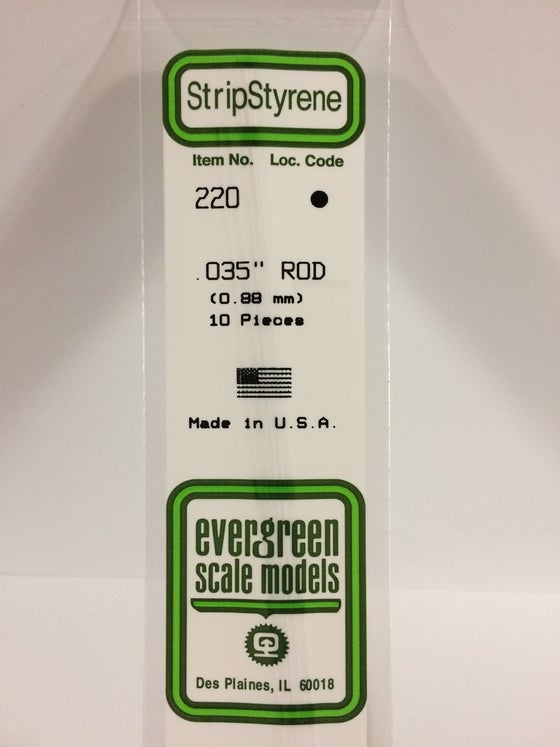 269-220  -  Styrene Rod .035