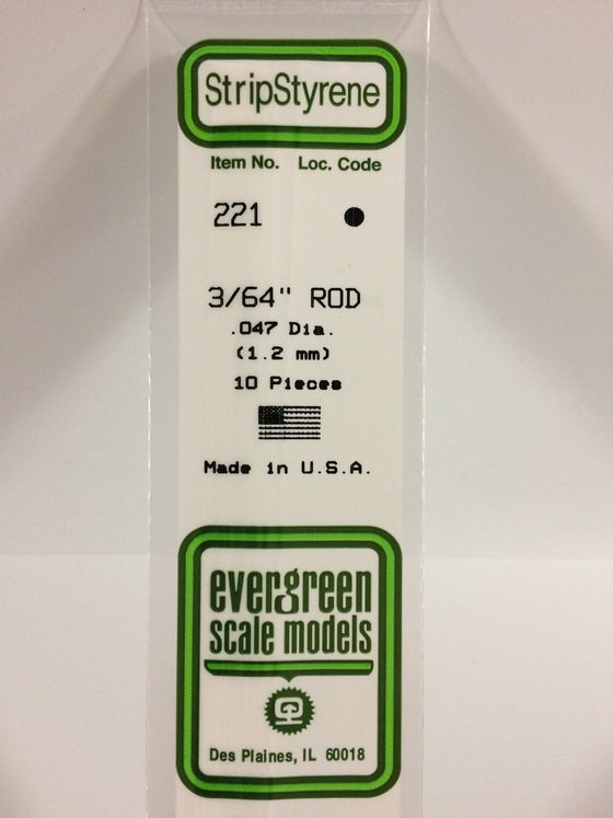 269-221  -  Styrene Rod .047