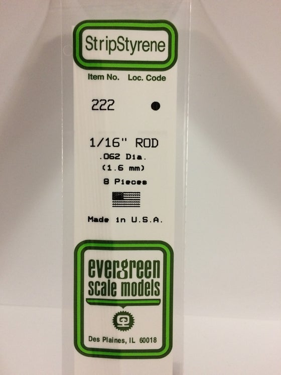 269-222  -  Styrene Rod .062