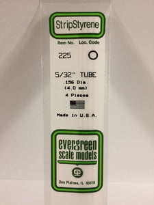269-225  -  Styrene Tube .156" Dia 4/