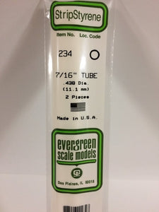 269-234  -  Styrene Tube .438" Dia 2/