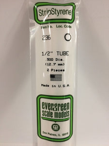 269-236  -  Styrene Tube .500" Dia 2/