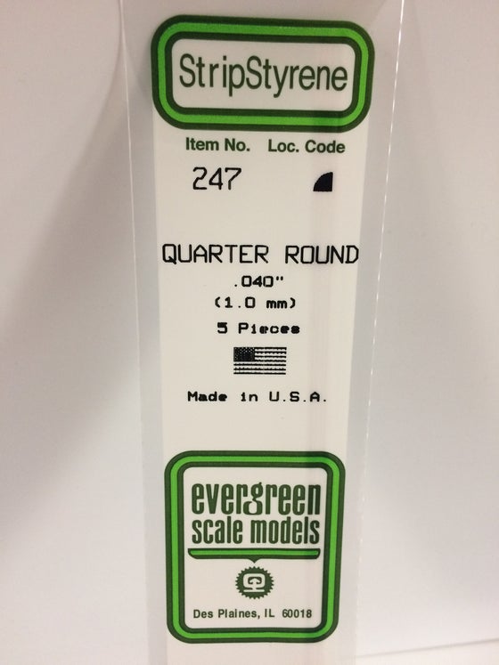 269-247  -  Styrene qrtr rnd .040