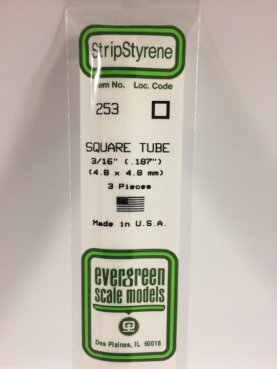 269-253  -  Styrene sqr tube .187