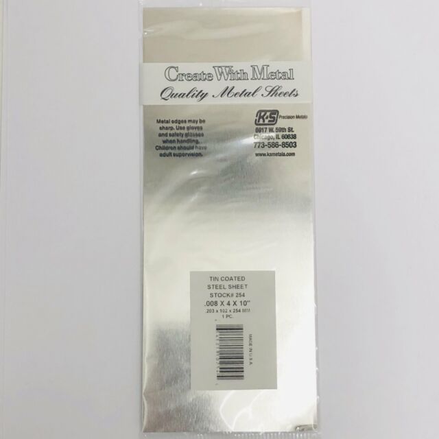 370-254  -  Sheet tin .008 4 X 10"
