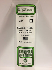 269-254  -  Styrene sqr tube .250" 2/