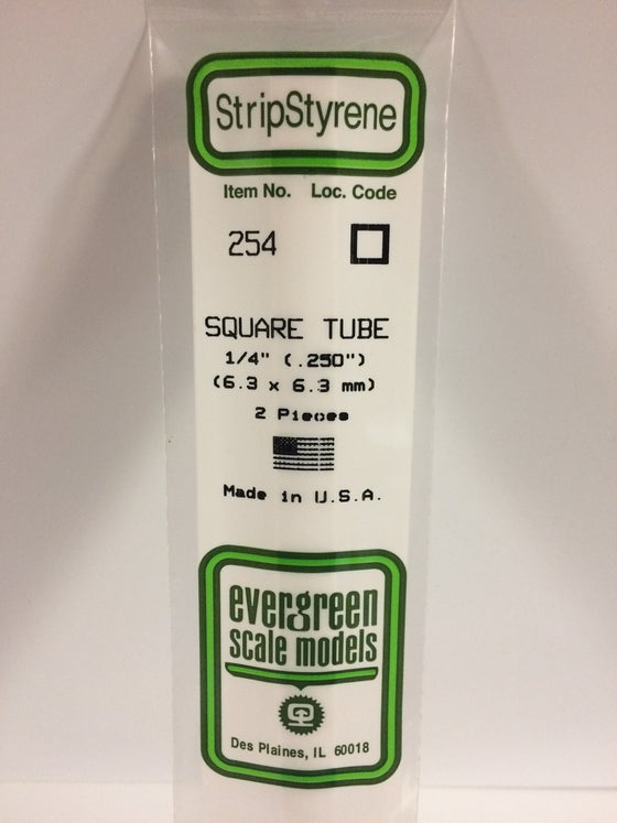 269-254  -  Styrene sqr tube .250
