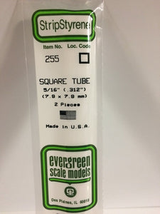 269-255  -  Styrene sqr tube .312" 2/